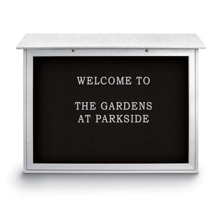 United Visual Products Indoor Enclosed Combo Board, 48"x36", White Frame/Green & Keylime UVCB4836W-GREEN-KEYLIME